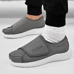Gmedonm men's wide width shoes with breathable knitted upper for cool, dry feet.
