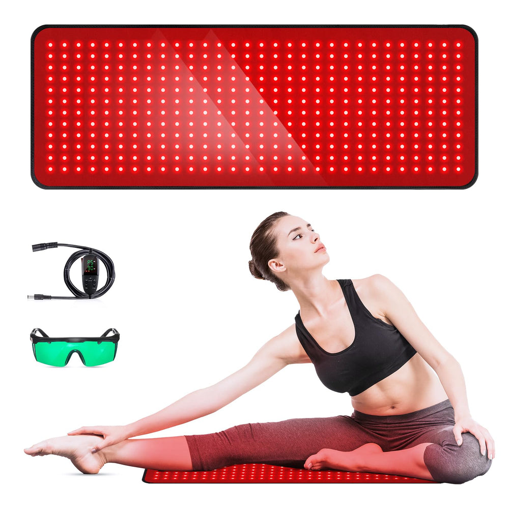 GMOWNW red light therapy pad with full-coverage design for total-body sessions and comfort