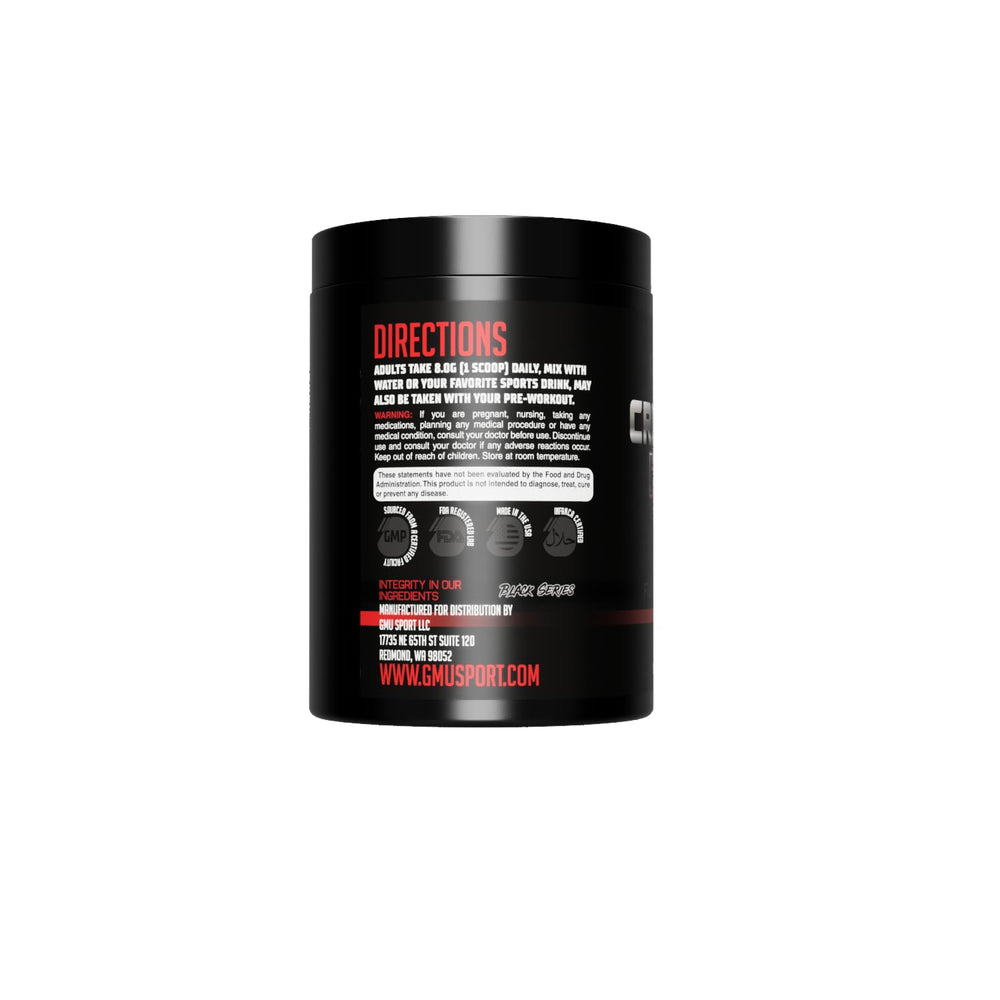 GMU SPORT Creatine 2.0 scoop for convenient strength and endurance dosing.