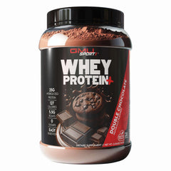 GMU SPORT Whey Protein 25g scoop for lean muscle support after workouts.