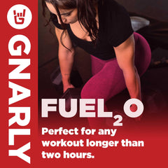 Compact Gnarly Fuel2O packaging ideal for travel and training sessions