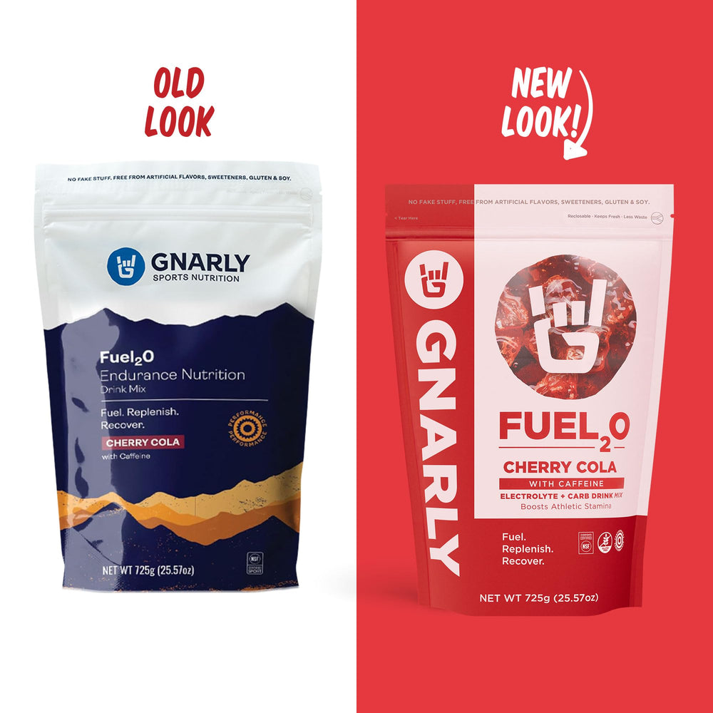 Measuring scoop with Gnarly Fuel2O to show easy to mix calories for workouts