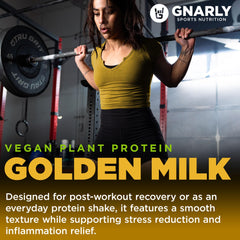Gnarly Golden Milk energy bites made with protein powder for on-the-go fuel
