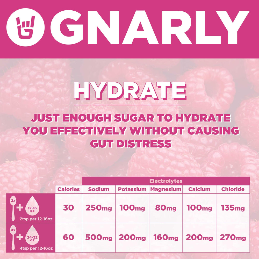 Gnarly Hydrate reusable bottle ready for workouts and daily use.