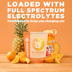 Gnarly Nutrition Hydrate scoop image demonstrates easy measurement for quick hydration