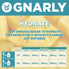 Gnarly Hydrate Pina Colada dissolving powder in water