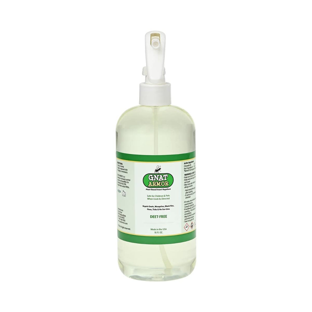Gnat Armor citronella oil visual highlighting natural repellent benefits.