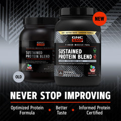 GNC AMP Sustained Cinnamon Toast mixer demonstrates easy blending for post-workout recovery