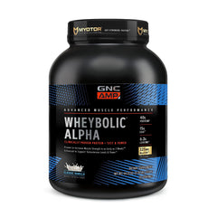 GNC AMP Wheybolic Alpha Classic Vanilla bottle for post workout strength support