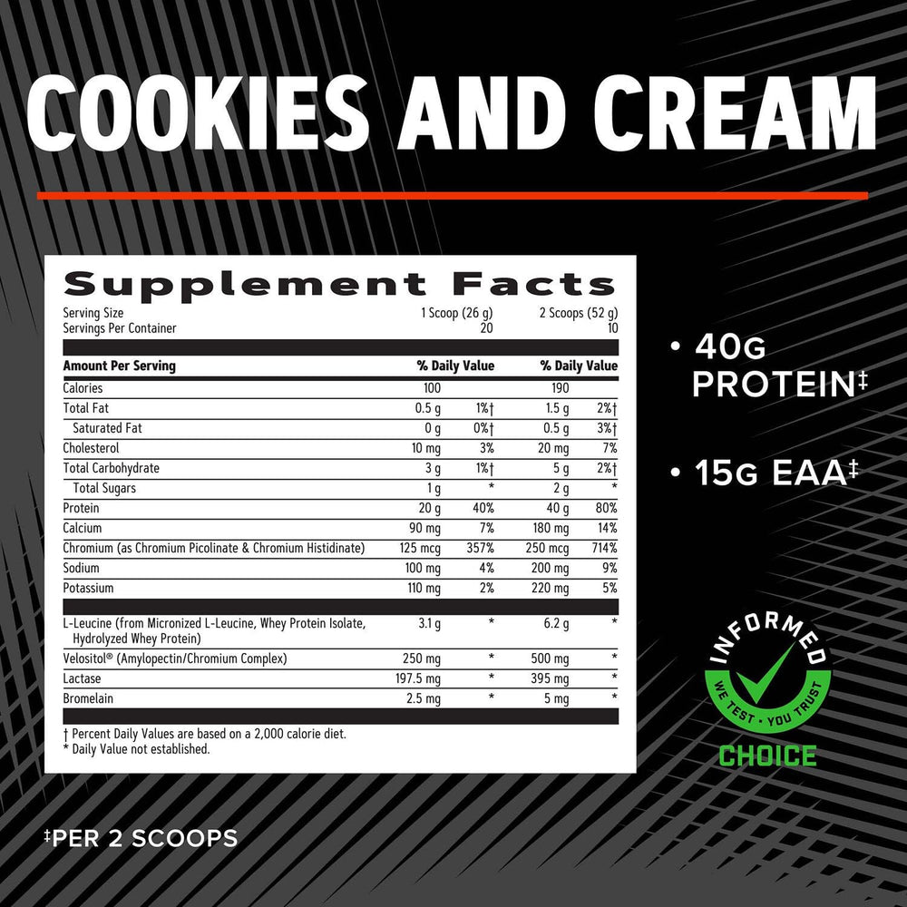 GNC AMP Wheybolic ingredient panel for fast-digesting protein.