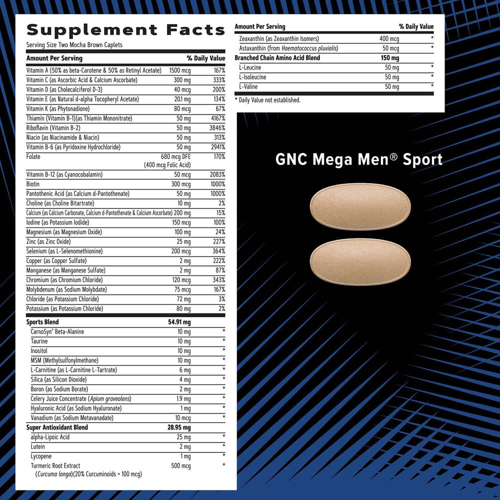 Multivitamin blend from GNC AMP supporting energy and immune health