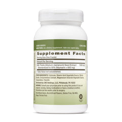 GNC Herbal Plus Milk Thistle 1300mg capsules for concentrated liver support.