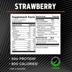 GNC AMP Mass XXX nutrition label front for easy checks.