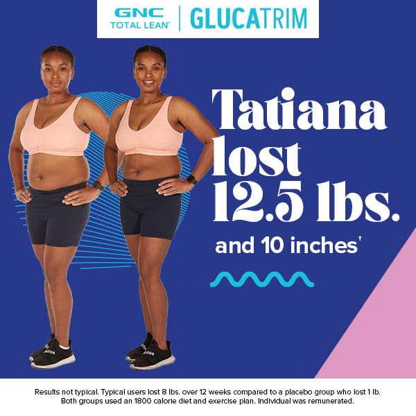 GlucaTrim box beside fruits and vegetables for balanced snacking