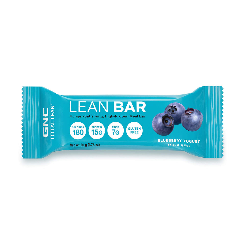 GNC Total Lean twin-pack bars, clear shelf visibility for quick selection.