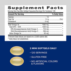 GNC Triple Strength Fish Oil glass bottle hero shot ready for daily routine