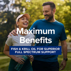 GNC Triple Strength Fish Oil Plus Krill Oil softgels close-up, enteric coating may reduce fishy burps