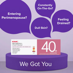GNC Women’s 40+ Vitapak packaging with daily sachets.