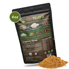 Go Nutra tremella mushrooms pictured for skin-support routine