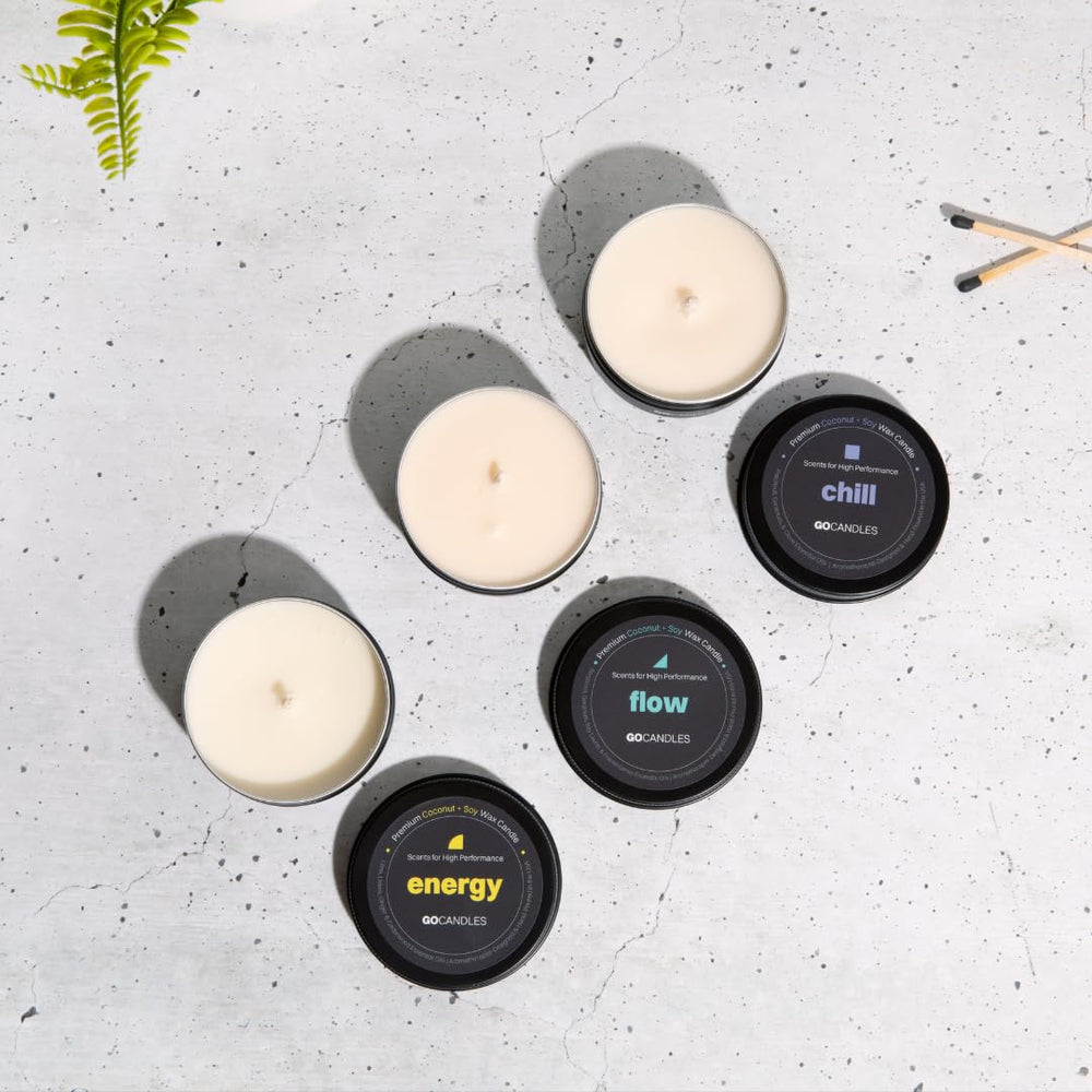 GOCANDLES Gift trio packaging perfect for birthdays and holidays.
