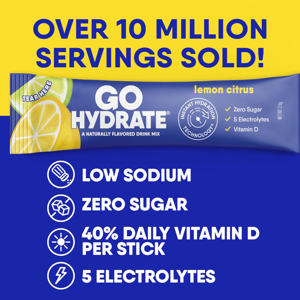 GoHydrate natural Celtic sea salt and electrolytes for clean hydration.
