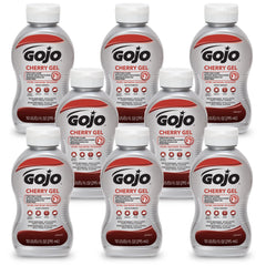 GOJO Cherry Gel Pumice Hand Cleaner bottle ready for heavy-duty grime removal