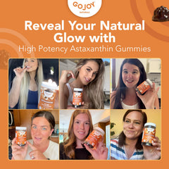 GOJOY NATURALS berry-flavored astaxanthin gummies for delicious daily intake.
