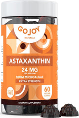 GOJOY NATURALS chewable astaxanthin gummies pack for daily antioxidant support.