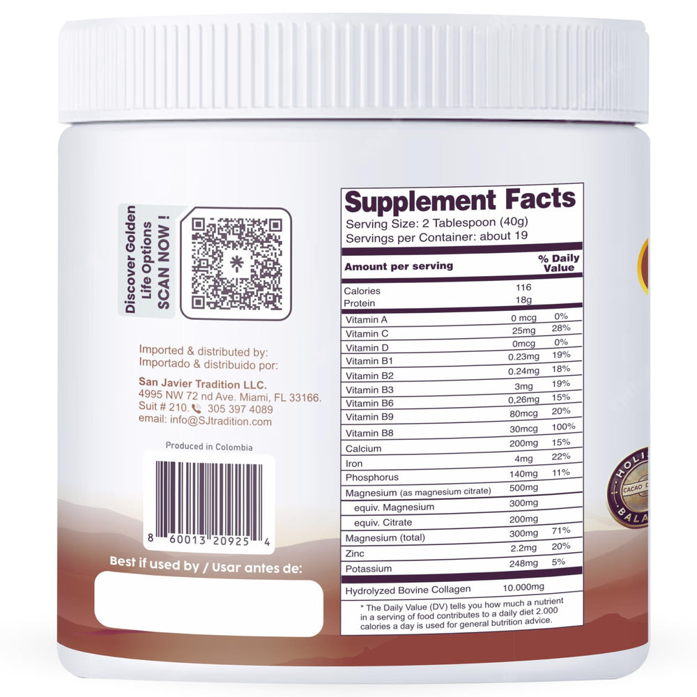 Gold Vital Life collagen scoop for easy daily servings.