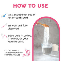 Gold Vital Life measuring spoon ready for easy daily scoop.