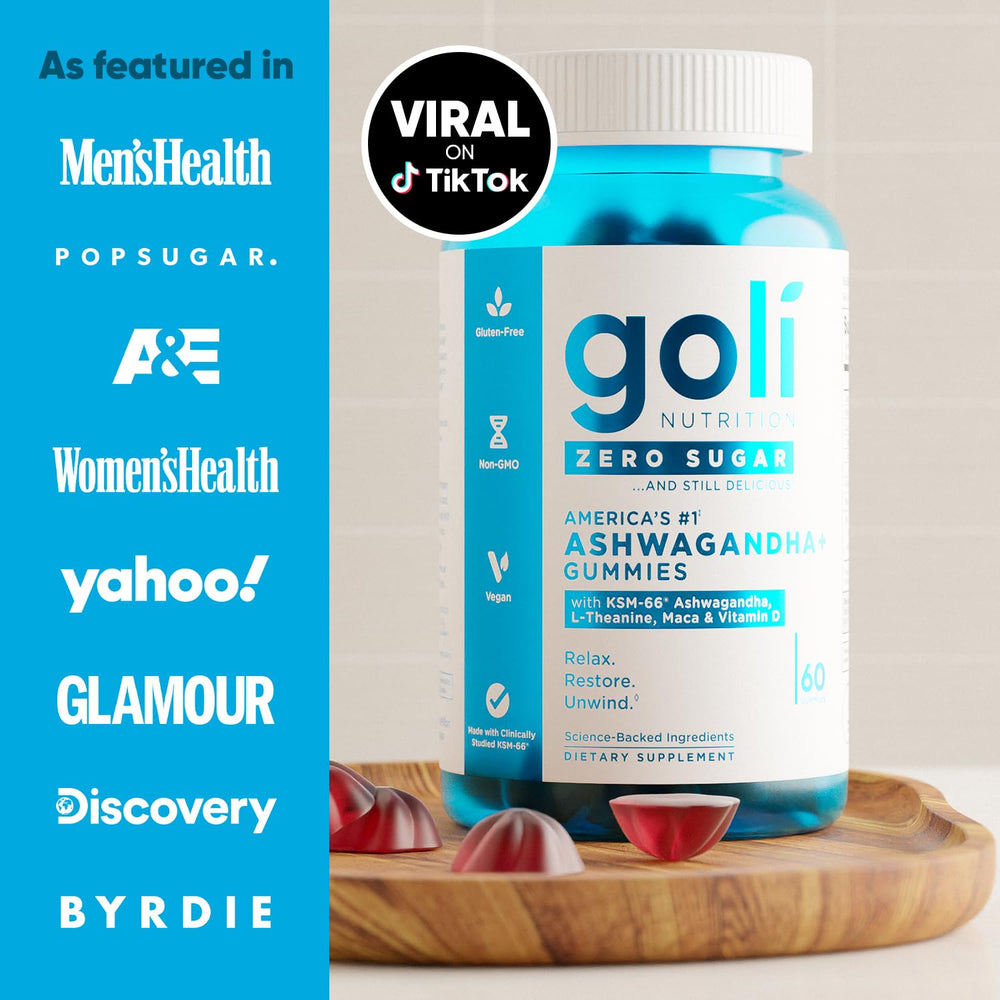 Goli zero sugar formula uses tapioca fiber and allulose for a clean label.
