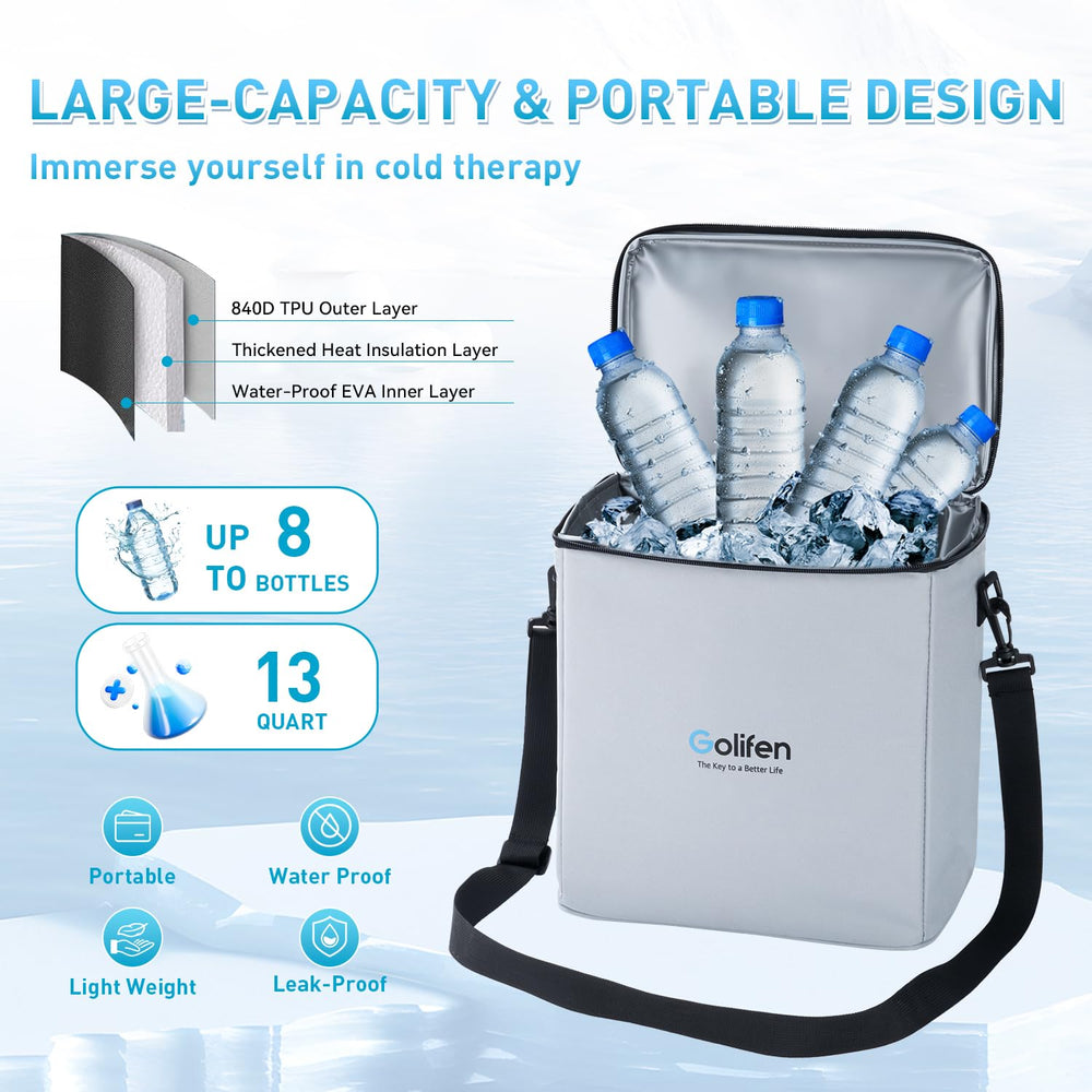 Golifen portable therapy setup for home, work, or travel relief.