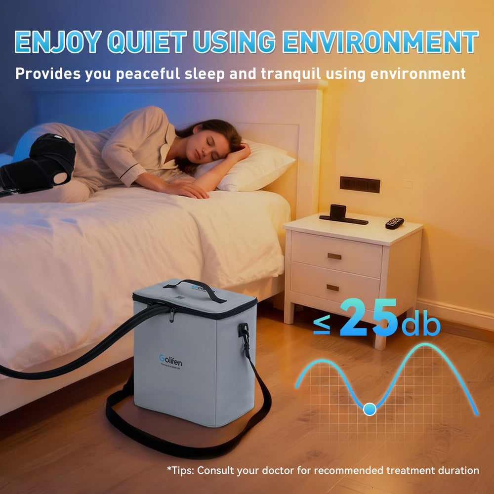 Golifen travel-ready cold therapy kit fits seamlessly on the go.