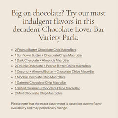 GoMacro Coconut and Almond Butter Chocolate Chips bar with tropical flavor