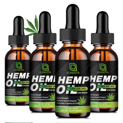 GONGOTA high-potency hemp oil bottle viewed for strong relaxation potential