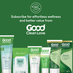 Good Clean Love Restore being used before intimacy or after exercise.