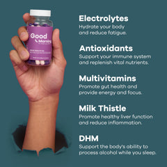 Good Health Co electrolytes sachet demonstrating hydration and energy support