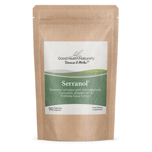 Good Health Naturally Serranol bottle for daily wellness support