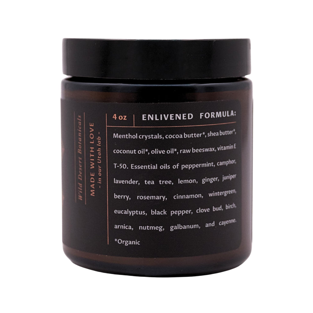 GOOD MEDICINE Muscle Balm packaging and label highlighting natural ingredients