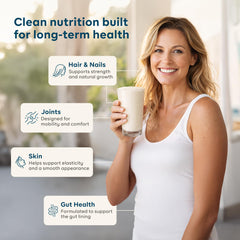 Goode Health SUPR Collagen powder with fiber and polyphenols supports gut-conscious nutrition.