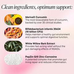 Goodness Lover Inflammation Pro label design emphasizing gut health and plant-based ingredients.