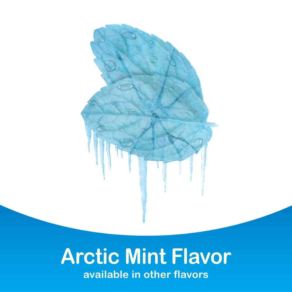 GoodSense Arctic Mint display stand suggests in-store quit smoking aid.