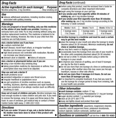 216-count GoodSense lozenge bottle signals long-term quit program supply.