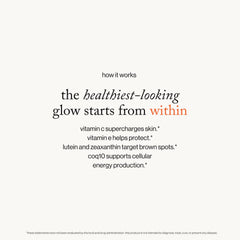 Goop Beauty Morning Skin Drink Mix glass with water suggests quick daily support.