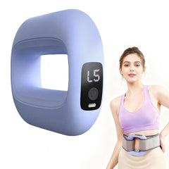 GooseFit Electric Fascia Massage Ring demonstrates ergonomic design for comfortable full-body relief.