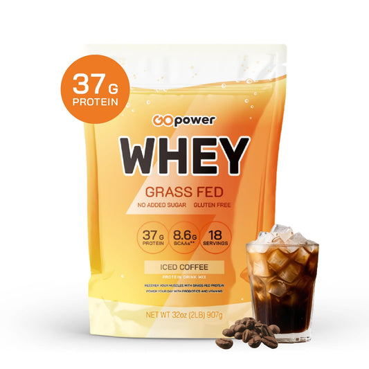 GOPOWER Whey Protein Powder tub for daily protein support.