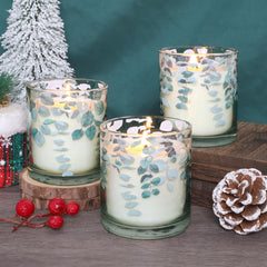 GORGE MOMENT eucalyptus candles set complements modern to rustic decor.