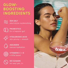 GORGIE Glow vitamin C & D boost for daily wellness on the go.