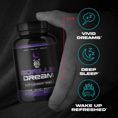 Gorilla Mind Dream sleep on a bedside table, ideal for a calm bedtime routine