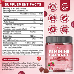Close-up of GORNVB gummies highlighting cranberry-pineapple flavor for a tasty daily routine.